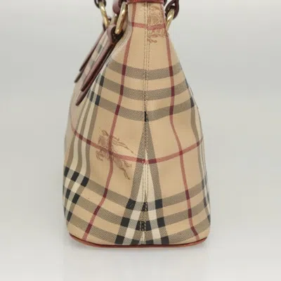 Pre-owned Burberry Nova Check Beige Canvas Tote Bag ()