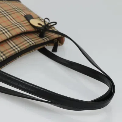Pre-owned Burberry Nova Check Beige Canvas Tote Bag ()
