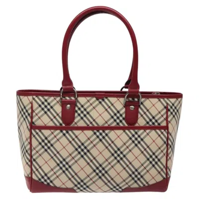 Pre-owned Burberry Nova Check Beige Canvas Tote Bag ()
