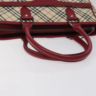 Pre-owned Burberry Nova Check Beige Canvas Tote Bag ()