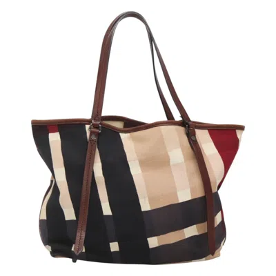 Pre-owned Burberry Nova Check Multicolour Canvas Tote Bag ()