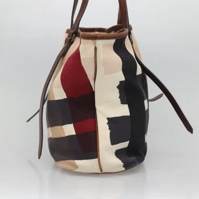 Pre-owned Burberry Nova Check Multicolour Canvas Tote Bag ()