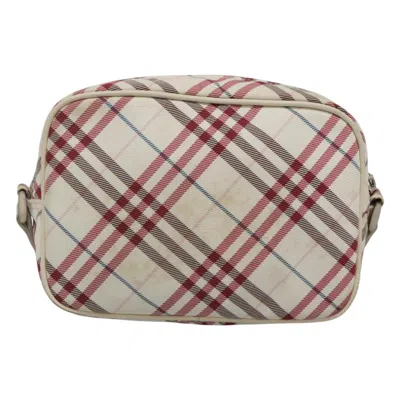 Pre-owned Burberry Nova Check Red Nylon Shoulder Bag ()
