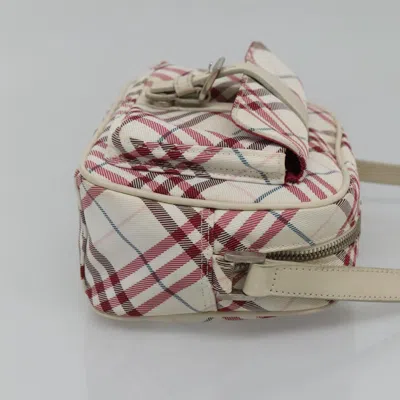 Pre-owned Burberry Nova Check Red Nylon Shoulder Bag ()