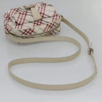 Pre-owned Burberry Nova Check Red Nylon Shoulder Bag ()