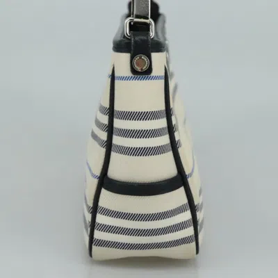 Pre-owned Burberry White Canvas Shoulder Bag ()