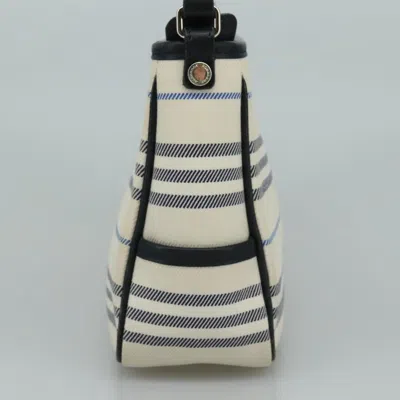 Pre-owned Burberry White Canvas Shoulder Bag ()