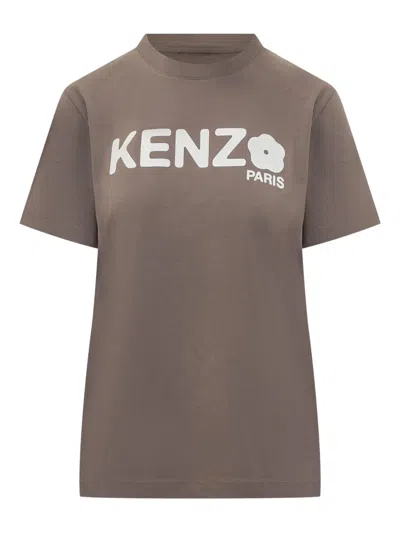 Kenzo 'floral Boke 2.0' T-shirt In Brown