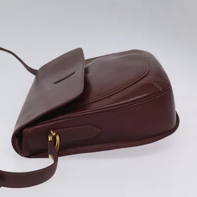 Pre-owned Cartier Must Line Brown Leather Shoulder Bag ()