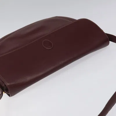 Pre-owned Cartier Must Line Brown Leather Shoulder Bag ()