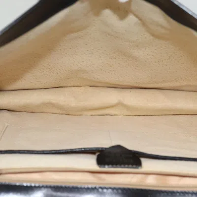 Pre-owned Celine Céline Logo Du Cercle Black Leather Shoulder Bag ()
