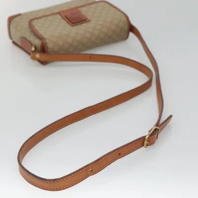 Pre-owned Celine Céline Macadam Beige Canvas Shoulder Bag ()