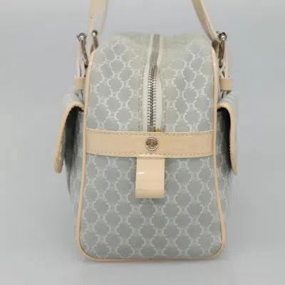Pre-owned Celine Céline Macadam Blue Cotton Shoulder Bag ()