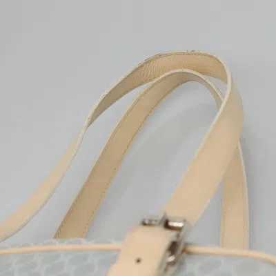 Pre-owned Celine Céline Macadam Blue Cotton Shoulder Bag ()