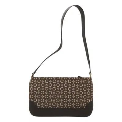 Pre-owned Celine Céline Macadam Brown Canvas Shoulder Bag ()