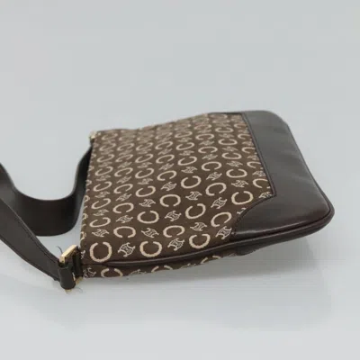 Pre-owned Celine Céline Macadam Brown Canvas Shoulder Bag ()