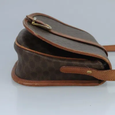 Pre-owned Celine Céline Macadam Brown Canvas Shoulder Bag ()
