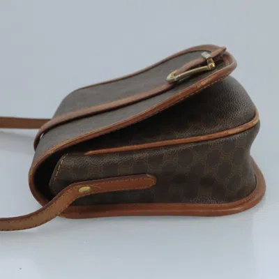 Pre-owned Celine Céline Macadam Brown Canvas Shoulder Bag ()