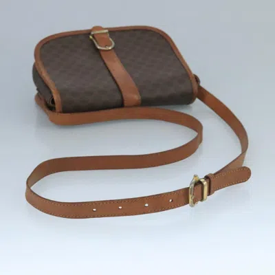 Pre-owned Celine Céline Macadam Brown Canvas Shoulder Bag ()