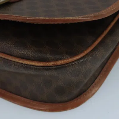 Pre-owned Celine Céline Macadam Brown Canvas Shoulder Bag ()