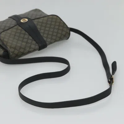 Pre-owned Celine Céline Macadam Grey Canvas Shoulder Bag ()