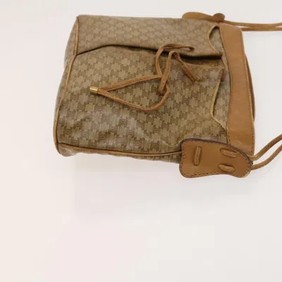 Pre-owned Celine Céline Triomphe Beige Canvas Shoulder Bag ()