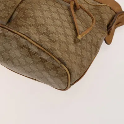 Pre-owned Celine Céline Triomphe Beige Canvas Shoulder Bag ()