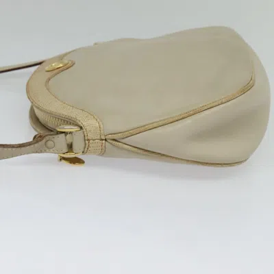 Pre-owned Celine Céline Vintage Beige Leather Shoulder Bag ()