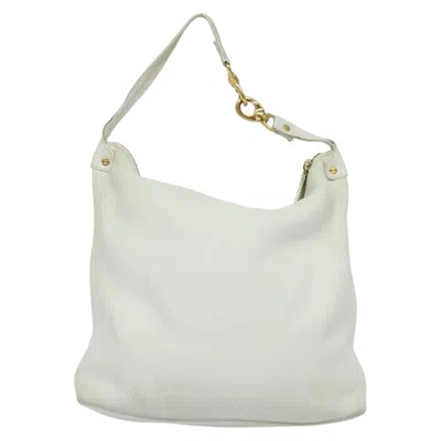 Pre-owned Celine Céline White Leather Shoulder Bag ()