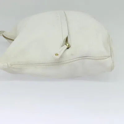 Pre-owned Celine Céline White Leather Shoulder Bag ()