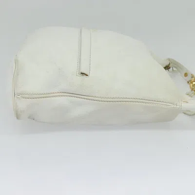 Pre-owned Celine Céline White Leather Shoulder Bag ()