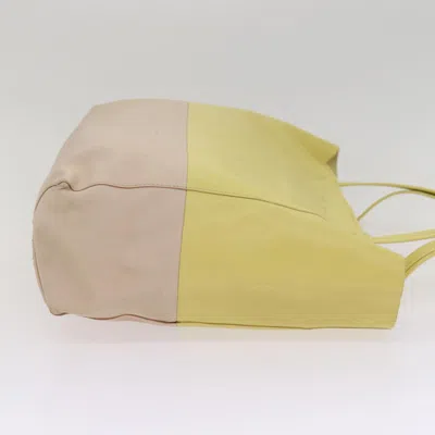 Pre-owned Celine Céline Yellow Leather Tote Bag ()
