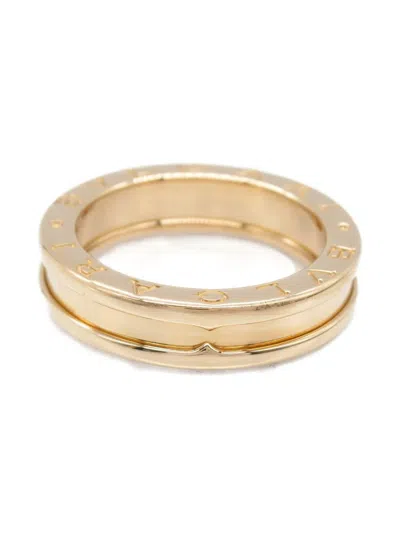 Pre-owned Bvlgari 2010s 18k Rose Gold B.zero1 Ring In Pink