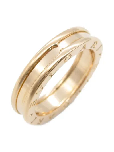 Pre-owned Bvlgari 2010s 18k Rose Gold B.zero1 Ring In Pink