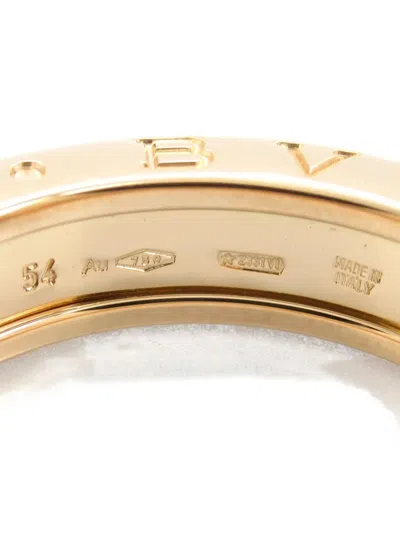 Pre-owned Bvlgari 2010s 18k Rose Gold B.zero1 Ring In Pink