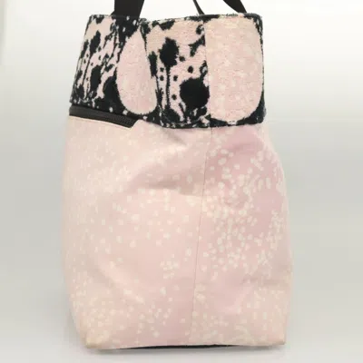 Pre-owned Chanel Logo Cc Pink Canvas Tote Bag ()
