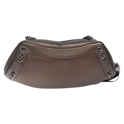 Pre-owned Chanel Tassel Brown Leather Shoulder Bag ()