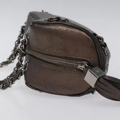 Pre-owned Chanel Tassel Brown Leather Shoulder Bag ()