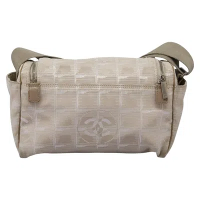 Pre-owned Chanel Travel Line Beige Nylon Shoulder Bag ()