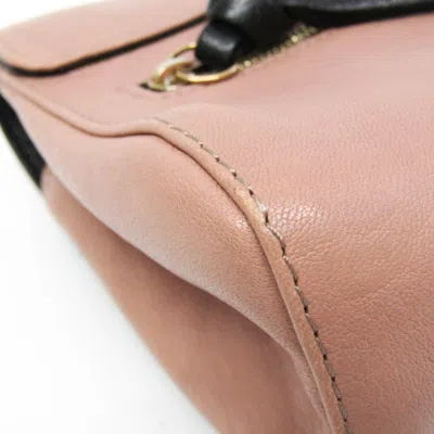 Pre-owned Chloé Jane Pink Leather Shopper Bag ()