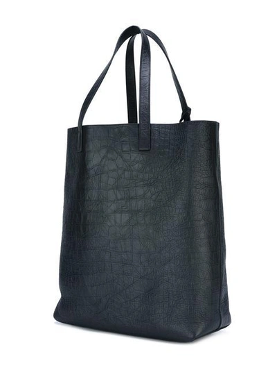 Shop Saint Laurent Crocodile Embossed Tote