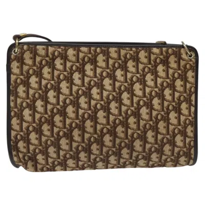 Pre-owned Dior Beige Canvas Shoulder Bag ()