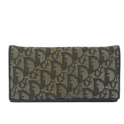 Pre-owned Dior Beige Canvas Wallet  () In Sand