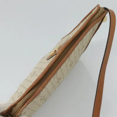 Pre-owned Dior Honeycomb Beige Canvas Shoulder Bag ()