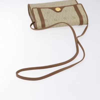 Pre-owned Dior Honeycomb Beige Canvas Shoulder Bag ()