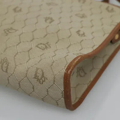 Pre-owned Dior Honeycomb Beige Canvas Shoulder Bag ()