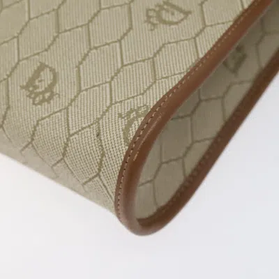 Pre-owned Dior Honeycomb Beige Canvas Shoulder Bag ()