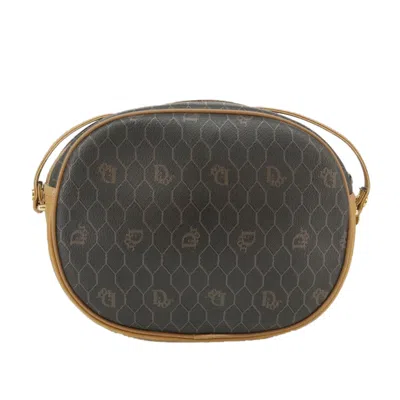 Pre-owned Dior Honeycomb Black Canvas Shoulder Bag ()