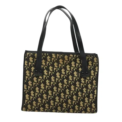 Pre-owned Dior Trotter Black Canvas Shoulder Bag ()