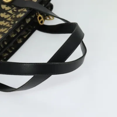 Pre-owned Dior Trotter Black Canvas Shoulder Bag ()